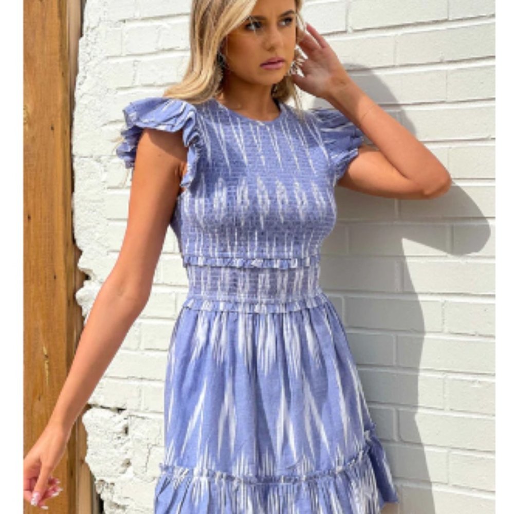 Saylor "Zinnia" Smocked Cotton Dress